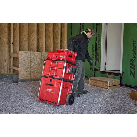 Milwaukee 48-22-8438 PACKOUT Low-Profile Crate with Dividers 18.63 x 14.75 x 6.75"