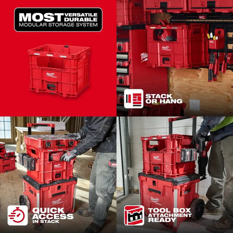 Milwaukee 48-22-8439 PACKOUT XL Crate Modular Tool Storage with 75 lb Capacity