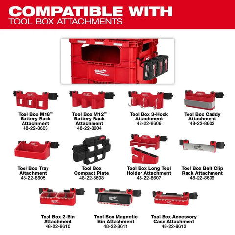 Milwaukee 48-22-8439 PACKOUT XL Crate Modular Tool Storage with 75 lb Capacity