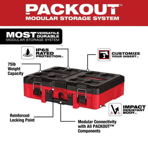 Milwaukee 48-22-8450 Packout Tool Case W/ Foam Insert