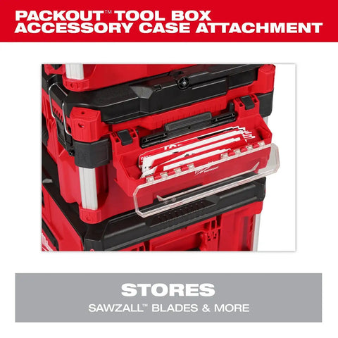 Milwaukee 48-22-8612 PACKOUT Accessory Case Attachment with 12 in. Blade Clip for Sawzall Blades
