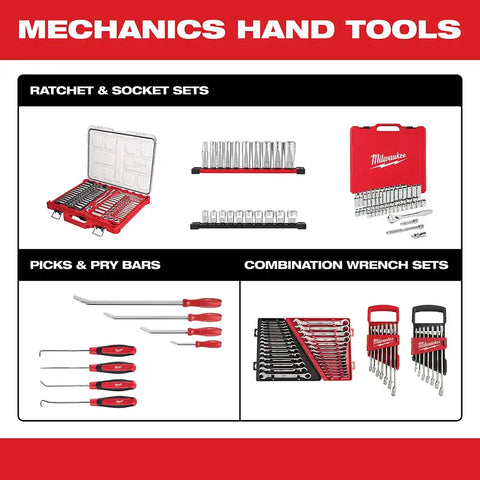 Milwaukee  48-22-9482 3/8” 32pc Ratchet and Socket Set in PACKOUT - Metric