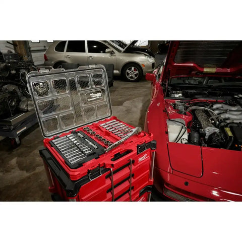 Milwaukee 48-22-9487 47PC 1/2" Drive Ratchet & Socket Set with PACKOUT Organizer