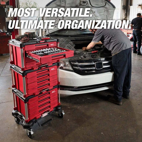 Milwaukee 48-22-9495 366pc. Master Mechanics Hand Tool Set with PACKOUT Drawers and Dolly