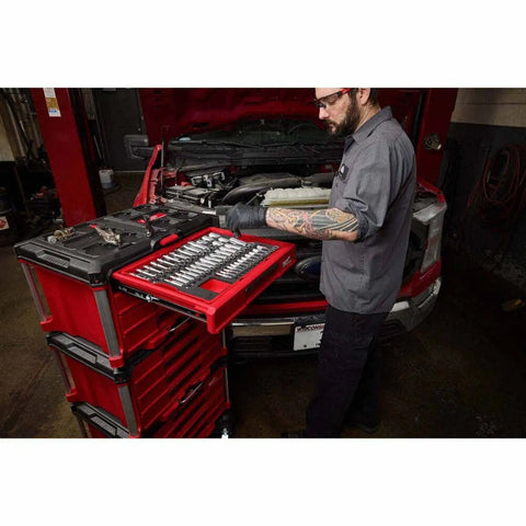 Milwaukee 48-22-9495 366pc. Master Mechanics Hand Tool Set with PACKOUT Drawers and Dolly