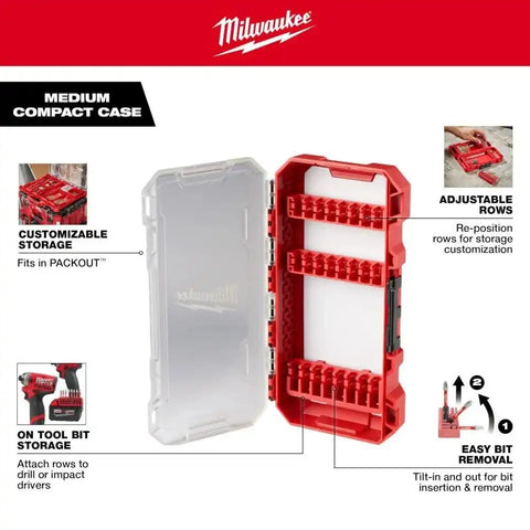 Milwaukee 48-32-5162 SHOCKWAVE Impact Duty 60PC Drill, Drive & Fasten PACKOUT Set