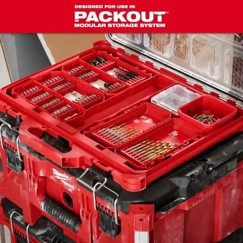 Milwaukee 48-32-5162 SHOCKWAVE Impact Duty 60PC Drill, Drive & Fasten PACKOUT Set