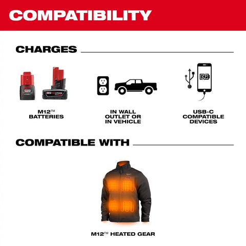 Milwaukee 48-59-1211 M12 TOP-OFF Power Supply and Charger