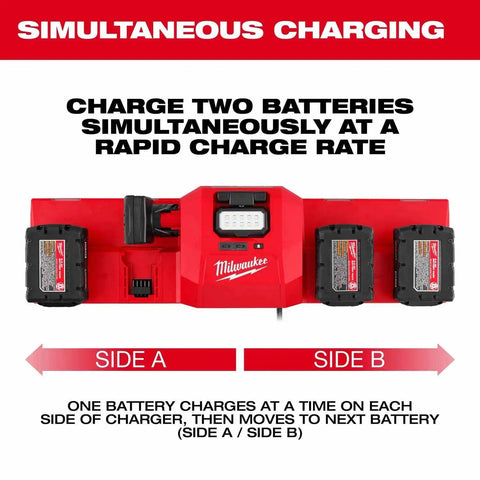 Milwaukee 48-59-1804 M18 and M12 Gangbox Rapid Charger