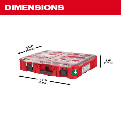 Milwaukee 48-73-8430C 193PC Class B Type III PACKOUT First Aid Kit