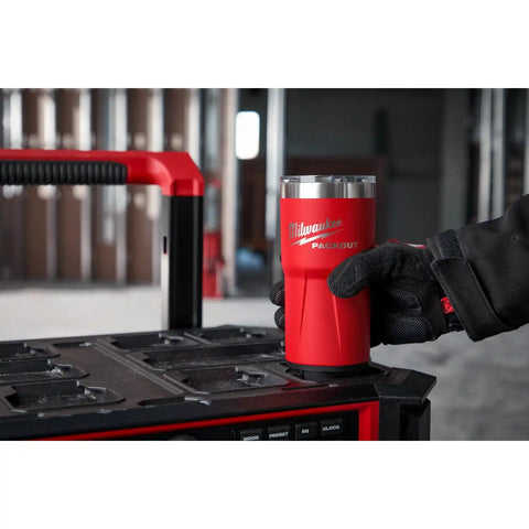 Milwaukee 48-82-8392R PACKOUT 20 oz. Twist-to-Lock Insulated Tumbler with Sliding Magnetic Lid