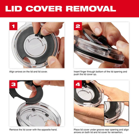 Milwaukee 48-82-8392R PACKOUT 20 oz. Twist-to-Lock Insulated Tumbler with Sliding Magnetic Lid