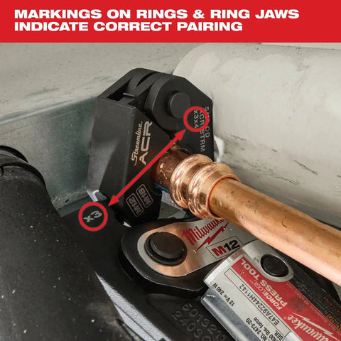 Milwaukee 49-16-2652MX 3/8" Streamline ACR Pivoting Press Ring