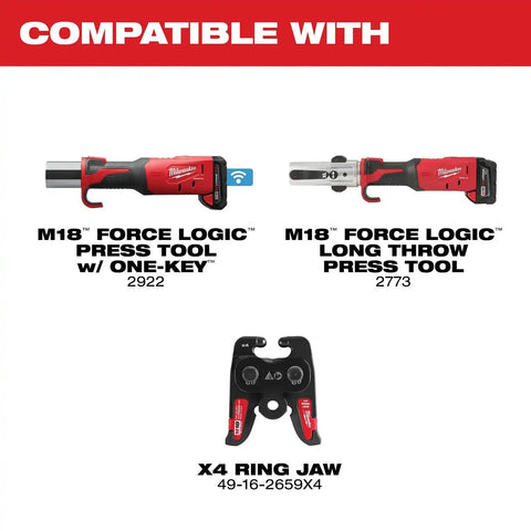 Milwaukee 49-16-2657MX 1-1/8" Streamline ACR Pivoting Press Ring