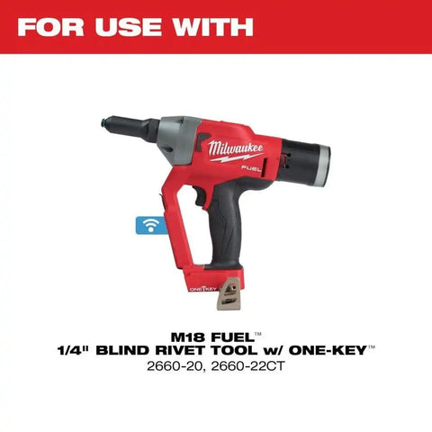 Milwaukee 49-16-2660JS M18 FUEL™ 1/4" Blind Rivet Tool w/ ONE-KEY™ Jaw Set