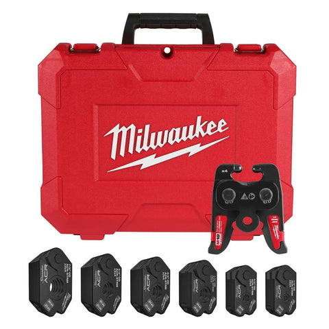 Milwaukee 49-16-2661MX 1/4" - 7/8" Streamline ACR Pivoting Press Ring Kit for M18 FORCE LOGIC Press Tool