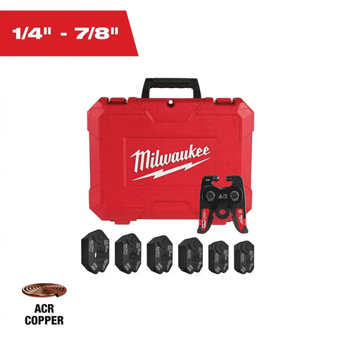 Milwaukee 49-16-2661MX 1/4" - 7/8" Streamline ACR Pivoting Press Ring Kit for M18 FORCE LOGIC Press Tool