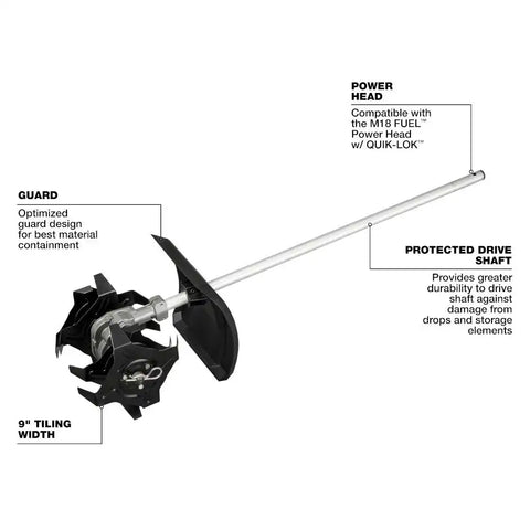 Milwaukee 49-16-2739 M18 FUEL QUIK-LOK Cultivator Attachment