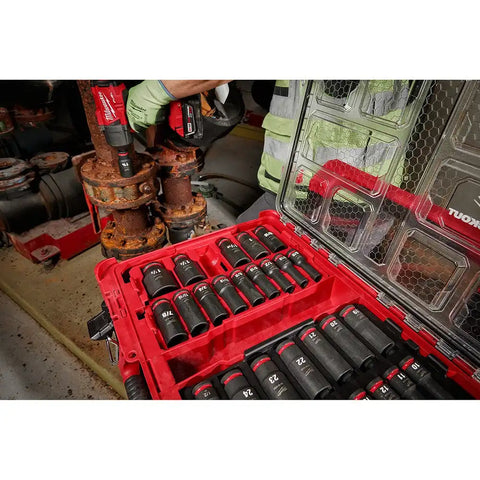 Milwaukee 49-66-6806 Shockwave Impact Duty Socket 1/2" Drive 31-Piece Packout Set