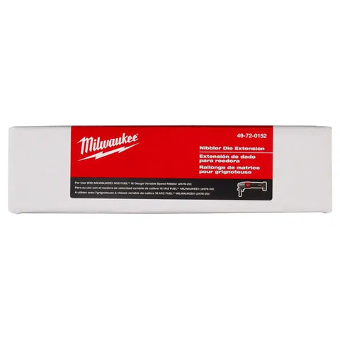 Milwaukee 49-72-0152 M12 FUEL 16 Gauge Nibbler Die Holder Extension