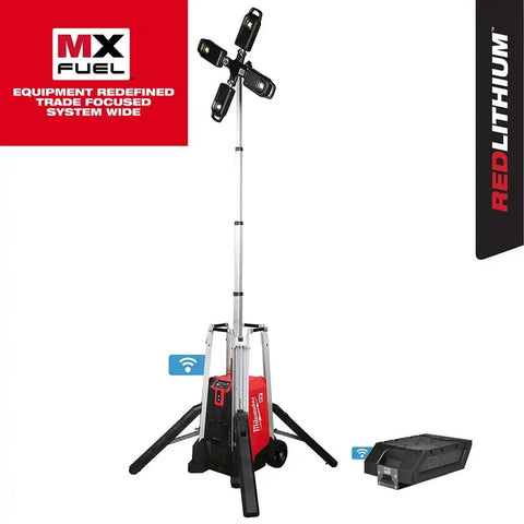 Milwaukee MXF041-1XC MX FUEL ROCKET 27,000 Lumen Tower Light/Charger Kit w/ Battery