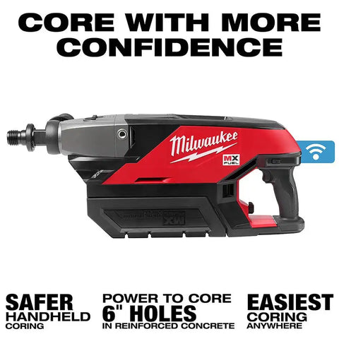 Milwaukee MXF301-2CP MX FUEL Handheld Concrete Core Drill Kit w/ Two Batteries and Charger