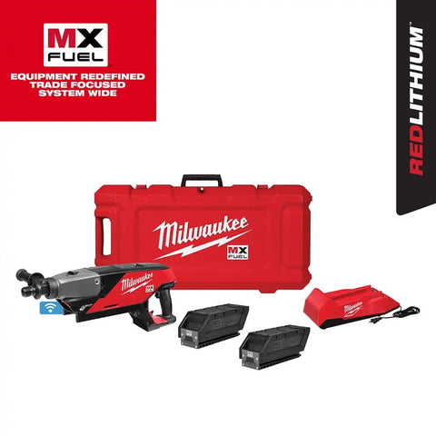 Milwaukee MXF301-2CP MX FUEL Handheld Concrete Core Drill Kit w/ Two Batteries and Charger