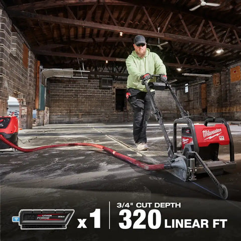 Milwaukee MXF316-2XC MX FUEL 6" Green Concrete Saw Kit