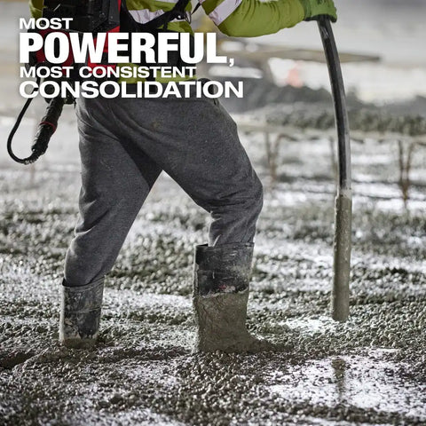 Milwaukee MXF372-2XCB MX FUEL Backpack High Cycle Concrete Vibrator Kit w/ 7' Whip / 1.75" Head