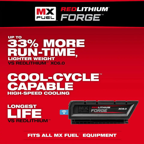 Milwaukee MXF545-XC MX FUEL Electrofusion Processor with 8.0Ah Battery Pack and Accessories