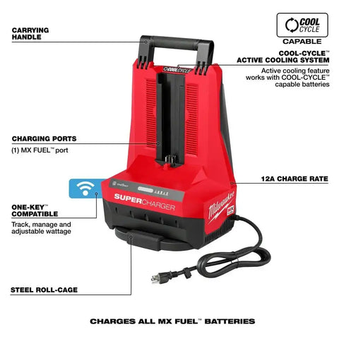 Milwaukee MXFSC-1HD12 MX FUEL REDLITHIUM FORGE HD12.0 Battery/Super Charger Expansion Kit