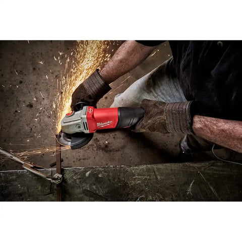 Milwaukee 6143-31 11 Amp 4-1/2" /5" Braking Small Angle Grinder Paddle No-lock